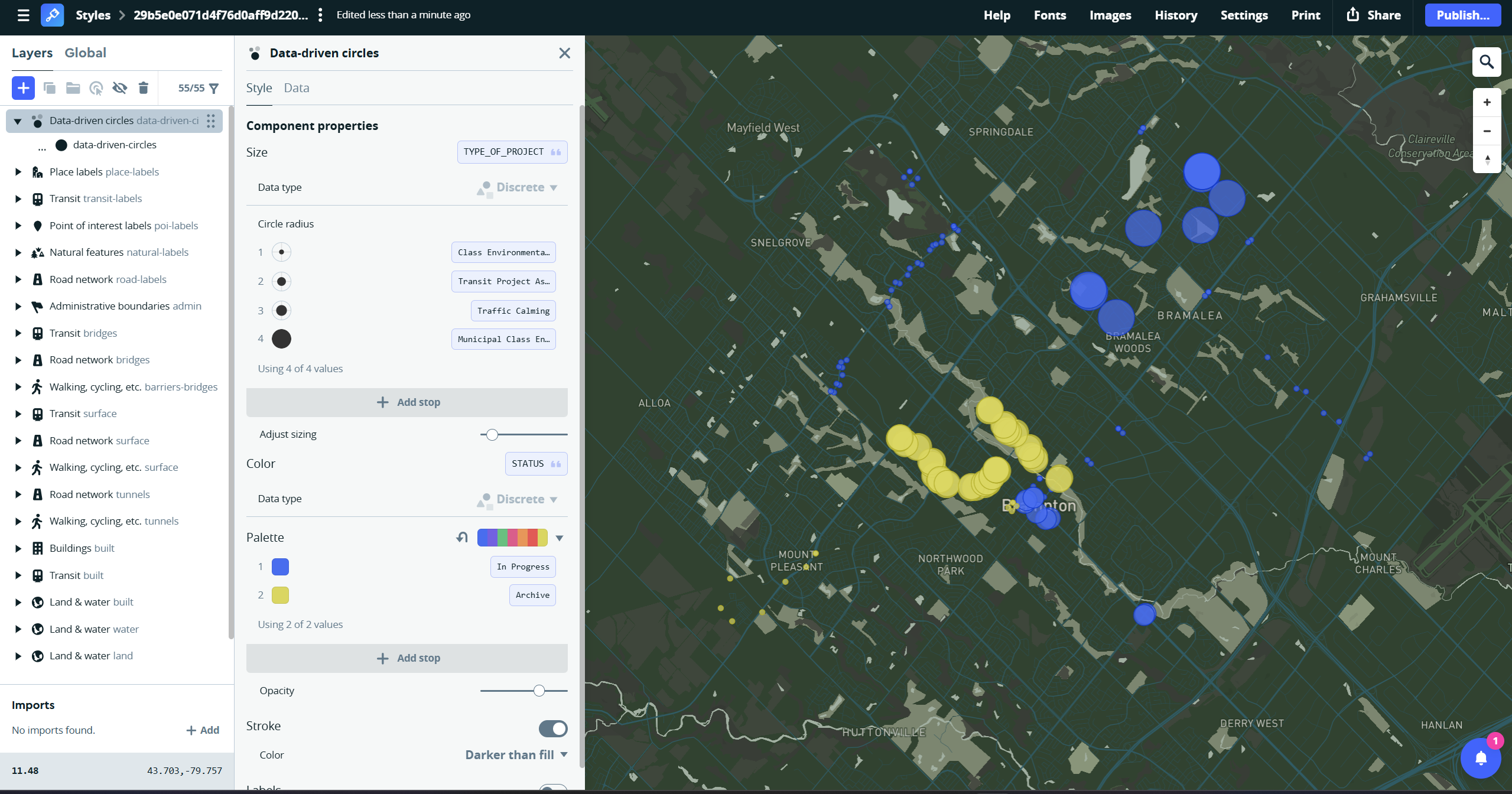 City of Brampton Study Areas 